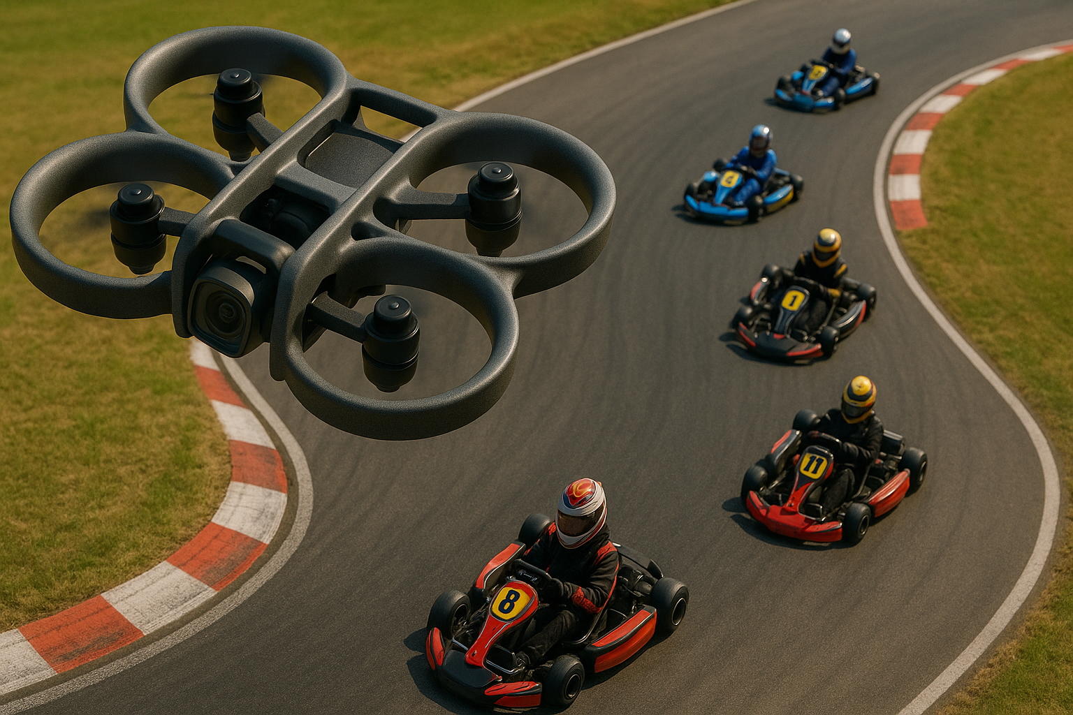 FPVドローンによる空撮・映像制作の様子